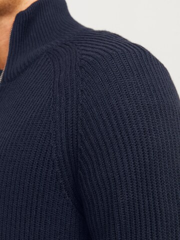 JACK & JONES Strickjacke 'JJPannel' in Blau
