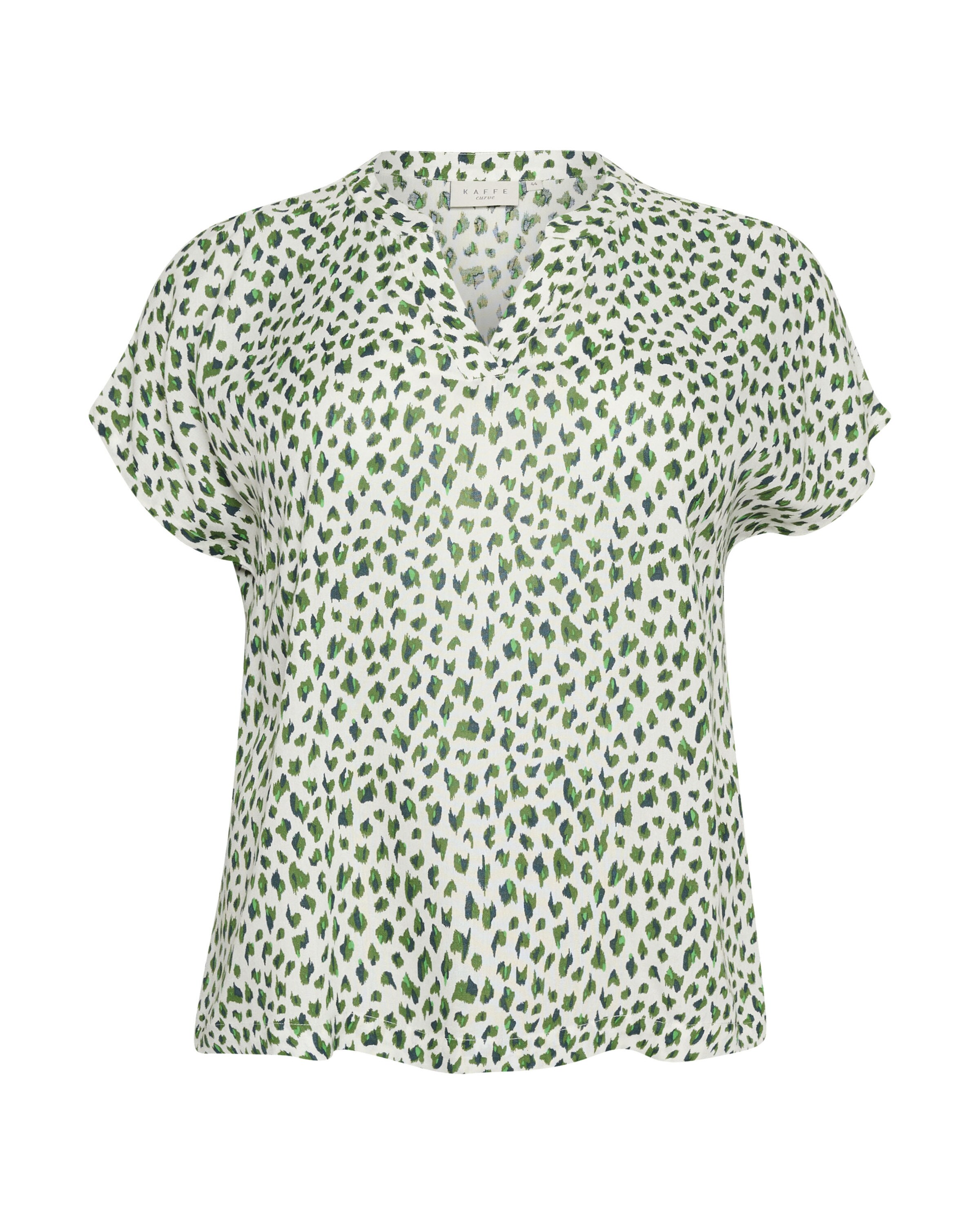 zaļš KAFFE CURVE Blūze 'Anny': no priekšpuses