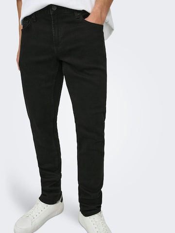 Only & Sons Baggy Jeans 'Loom' in Zwart