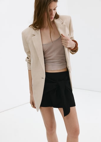 MANGO - regular Pantalón en negro
