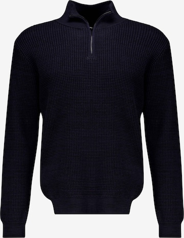 Deeluxe Sweater 'Henley' in Blue: front