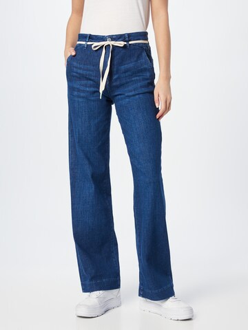 Dawn Wide leg Jeans in Blauw: voorkant