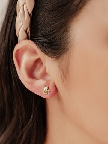 Hey Happiness - Pendientes 'Unicorn Charm' en oro