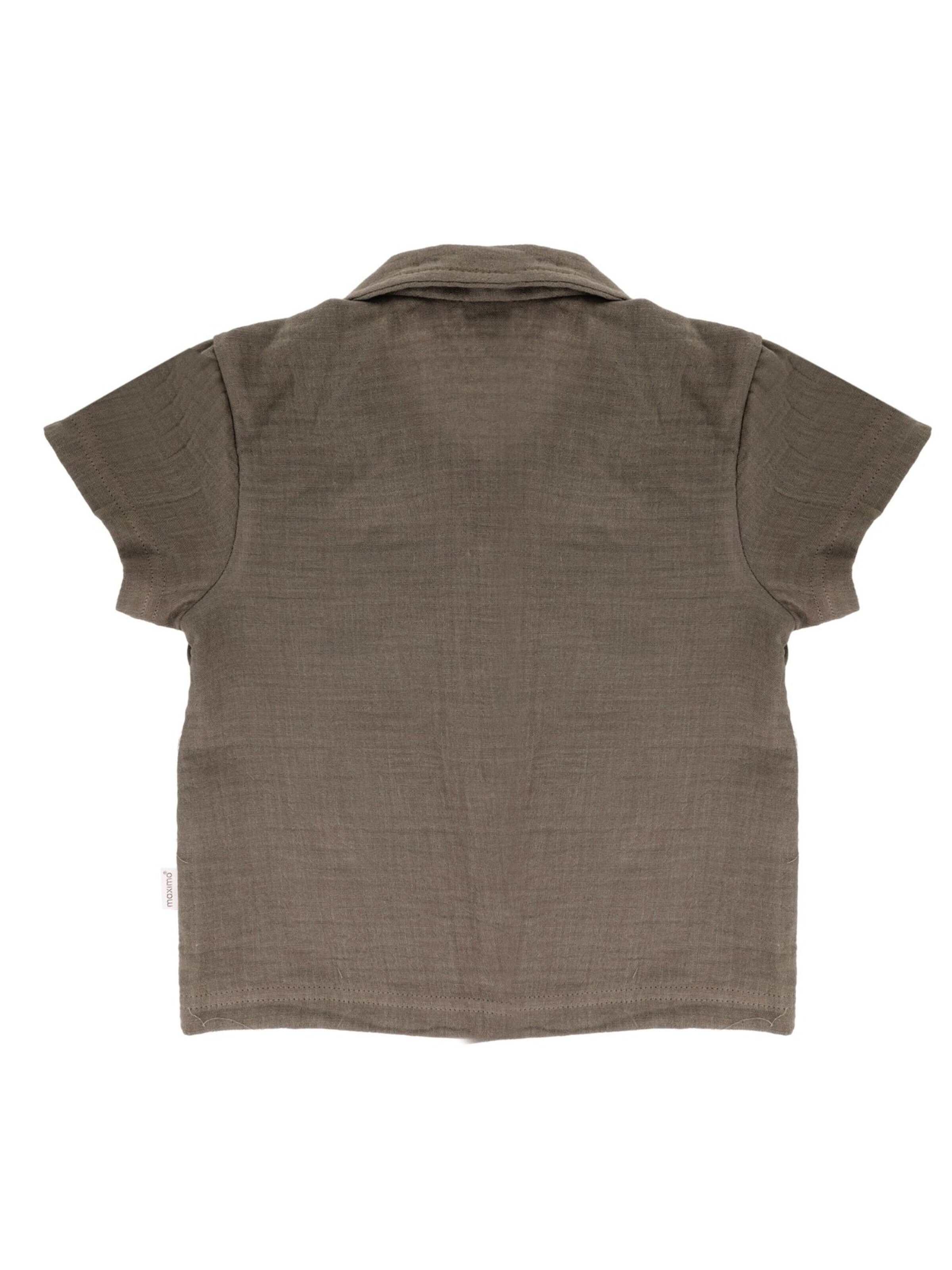 MAXIMO Regular fit Button Up Shirt in Brown