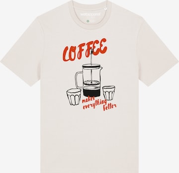 T-Shirt Watapparel en blanc : devant