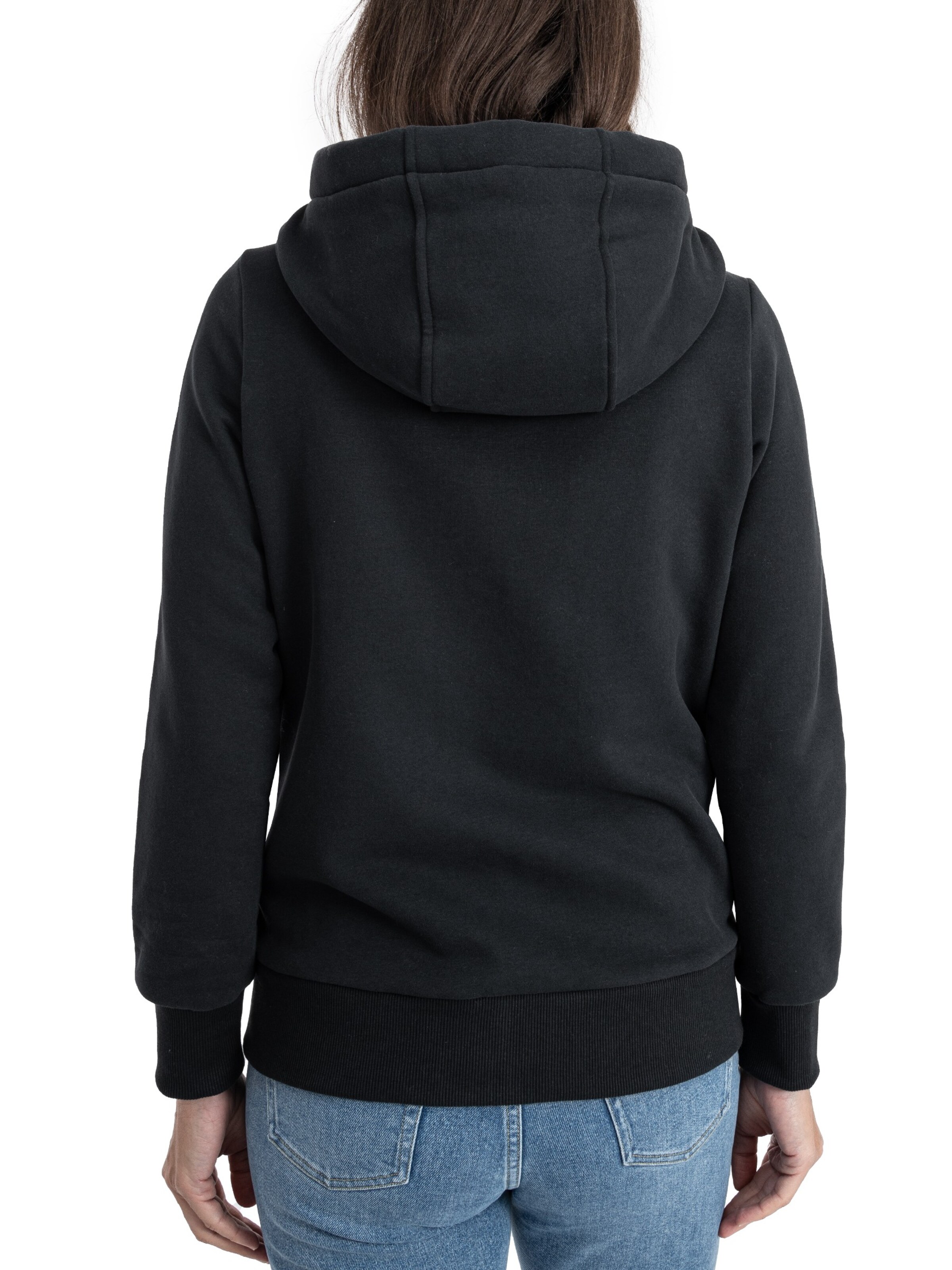 deproc Sweatjacke 'FinjaCMYK II'‌‌‌‌‌‌‌‌‌‌ in Schwarz