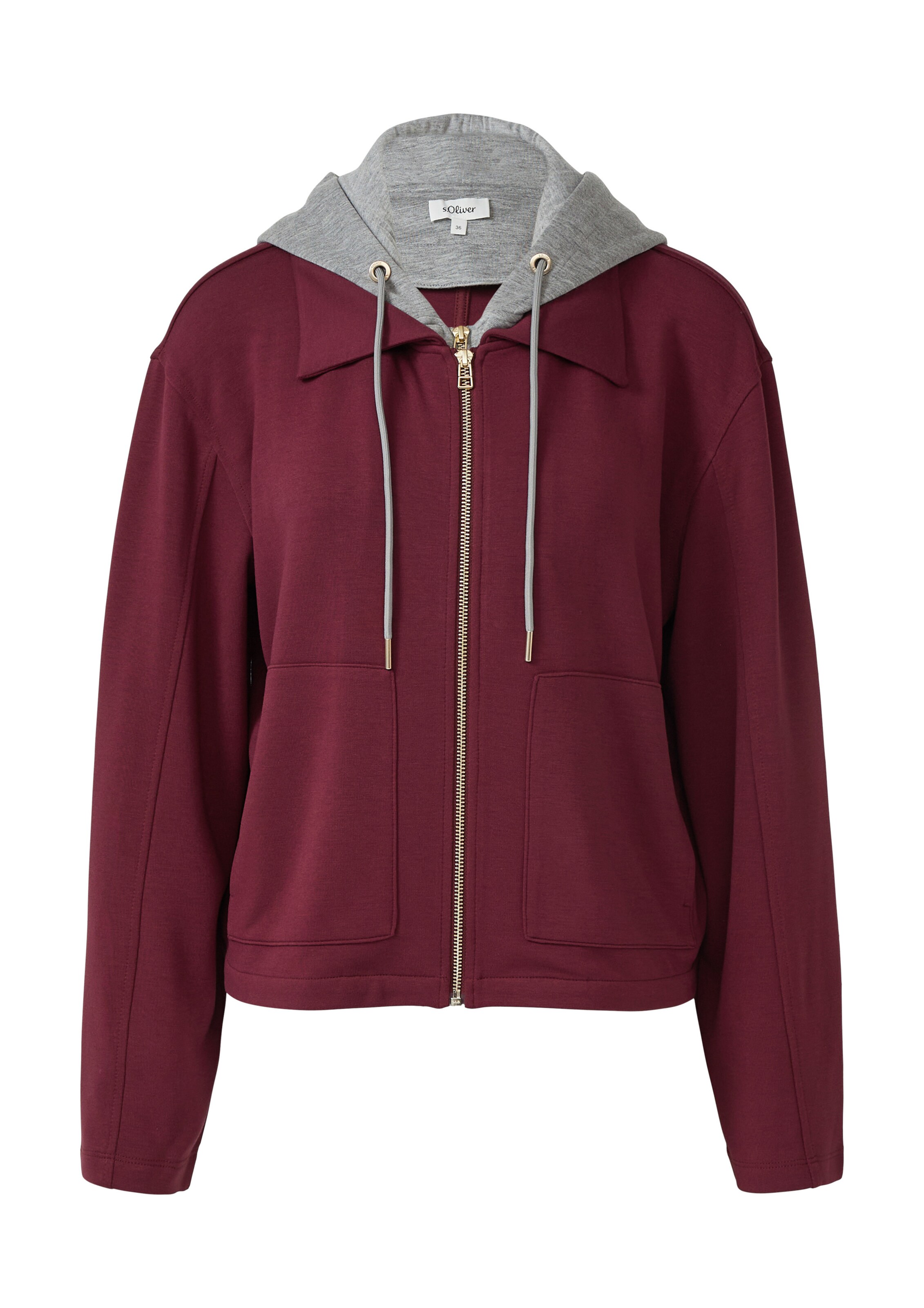 s.Oliver Sweatvest in Rood: voorkant