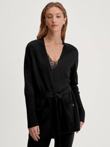 CALIDA Strickjacke 'The Cosy Collection'‌‌‌ in Schwarz: Vorderseite