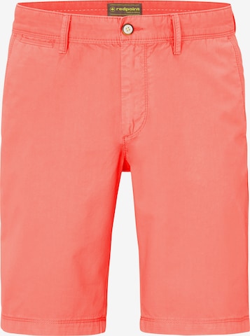 REDPOINT Regular Chino Pants in Orange: front