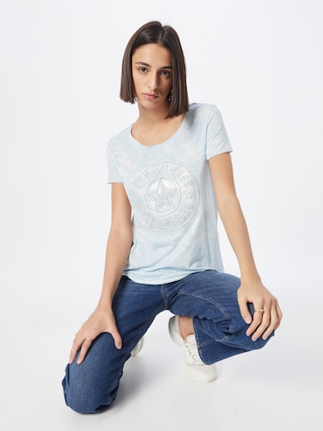 T-shirt 'DIRECTION' Key Largo en bleu