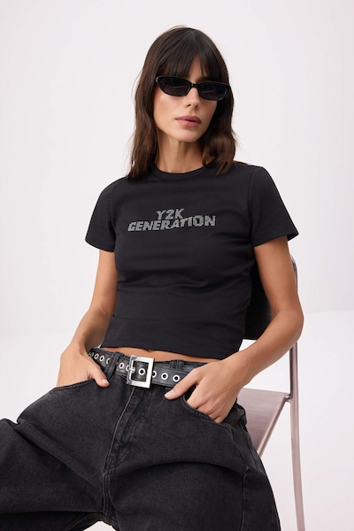 Trendyol Shirt in XS in Black, Item view
