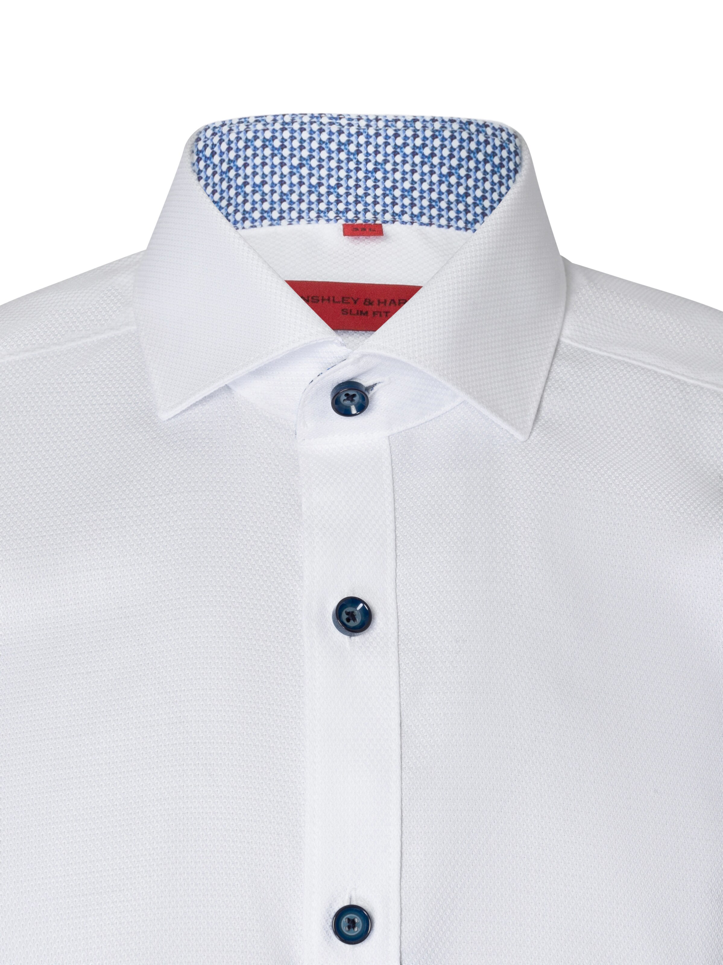Finshley & Harding Slim fit Button Up Shirt in White