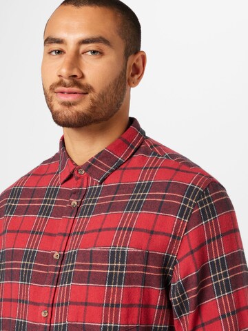 Cotton On Regular fit Button Up Shirt 'CAMDEN' in Red