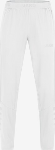 JAKO Workout Pants in White: front