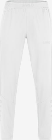 JAKO Workout Pants in White: front