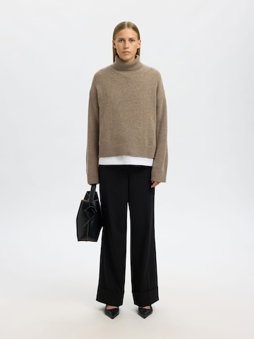 SELECTED - Jersey en beige