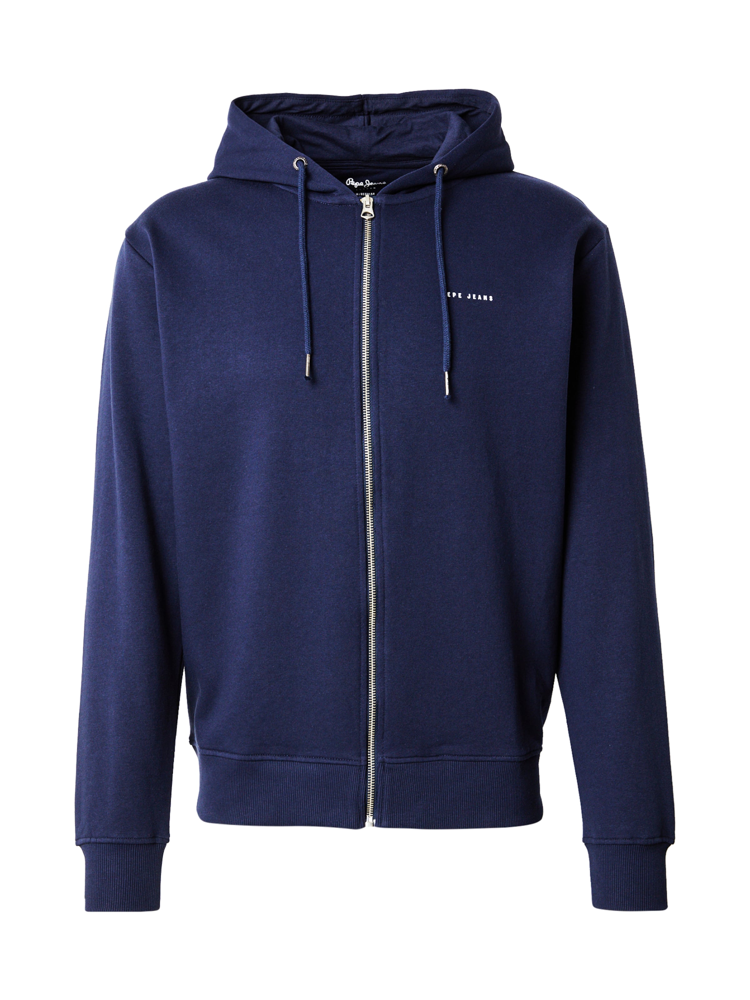 Pepe Jeans Zip-Up Hoodie in Blue: front