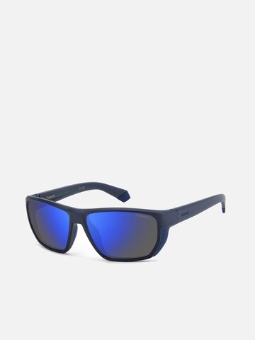 Polaroid - Gafas de sol 'Polaroid PLD 7057/S Matte black orange 60/15/135 MAN Sunglasses' en azul