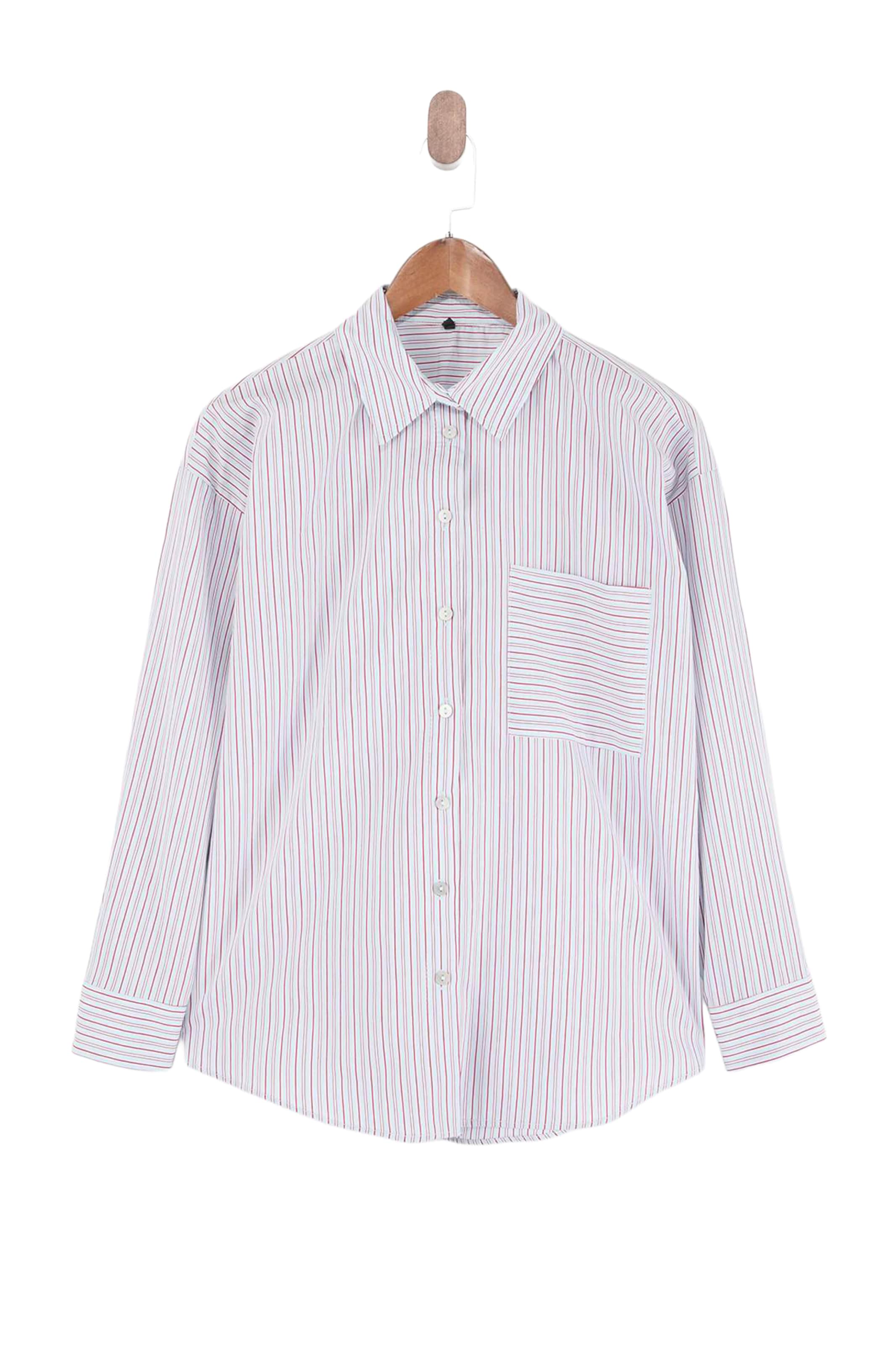 Trendyol Chemisier en XS-XL en bleu clair / magenta, Vue avec produit