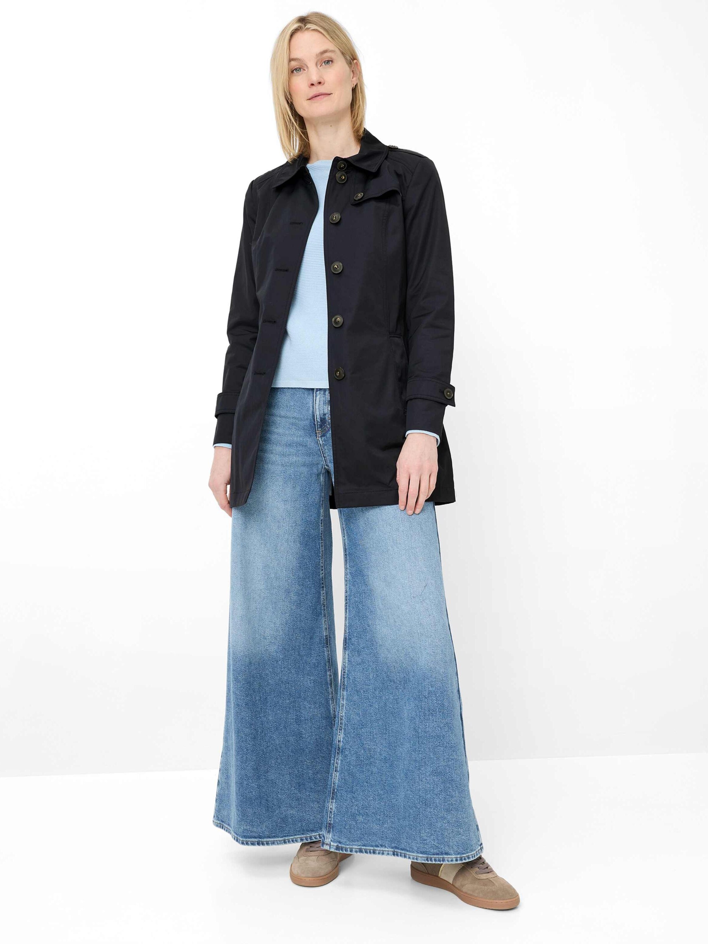 Fuchs Schmitt Between-Seasons Coat 'Oxford' in Blue