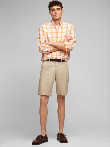 HECHTER PARIS Regular fit Overhemd in Oranje