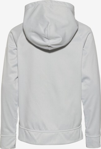 NIKE Athletic Zip-Up Hoodie in Grey