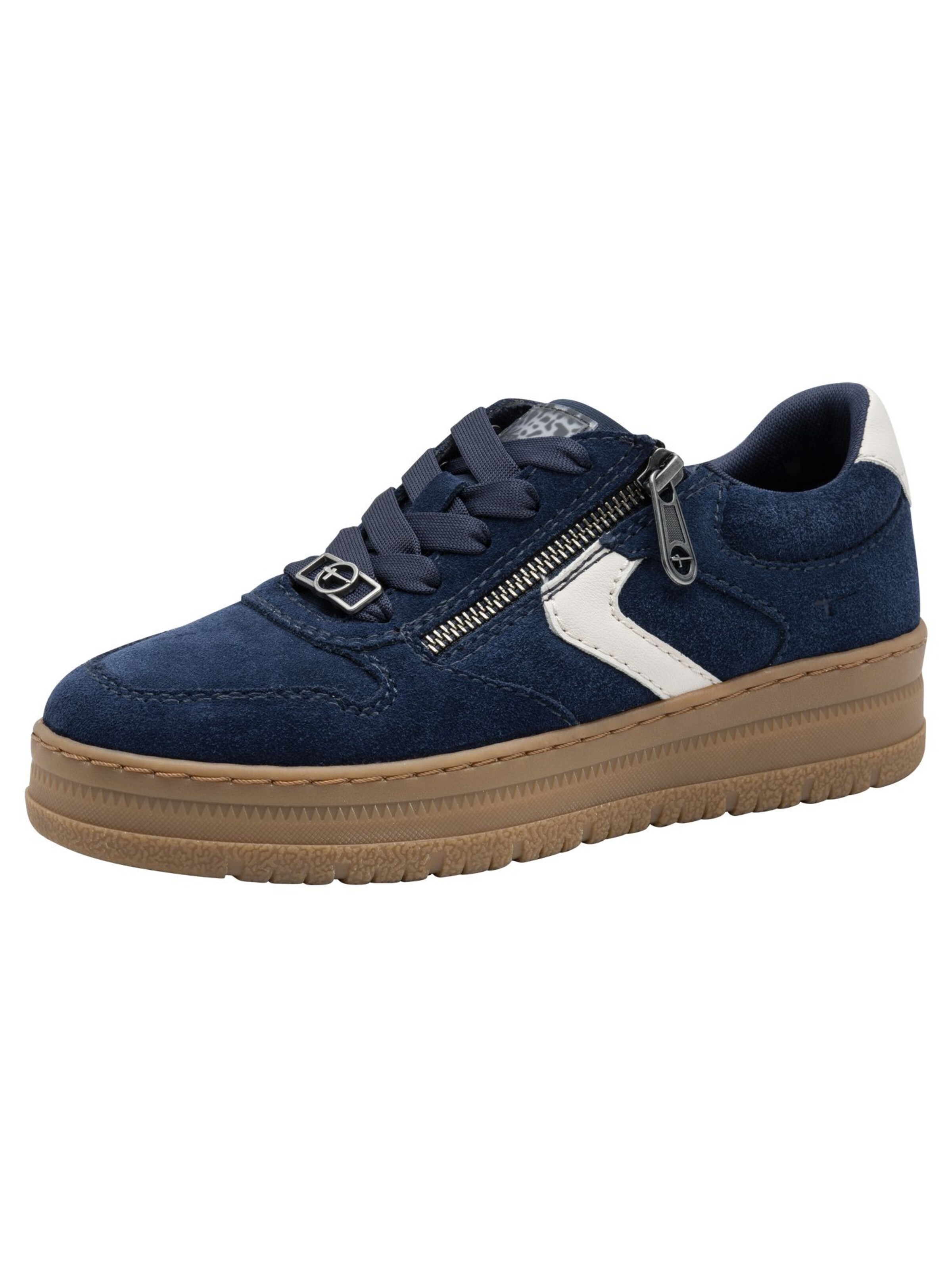 Tamaris Platform trainers in Blue: front