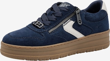 Tamaris Platform trainers in Blue: front