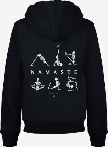 Sweat 'Namaste Yoga Skelett Halloween' F4NT4STIC en noir