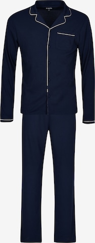 Loungeable Pyjama lang in Blau: Vorderseite