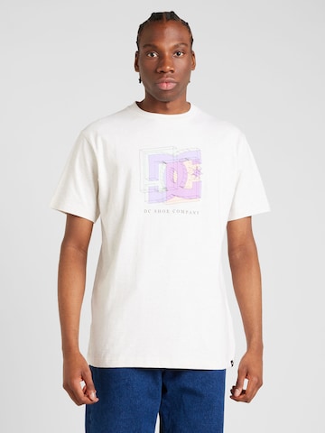 DC Shoes T-shirt 'FINE ART' i vit: framsida