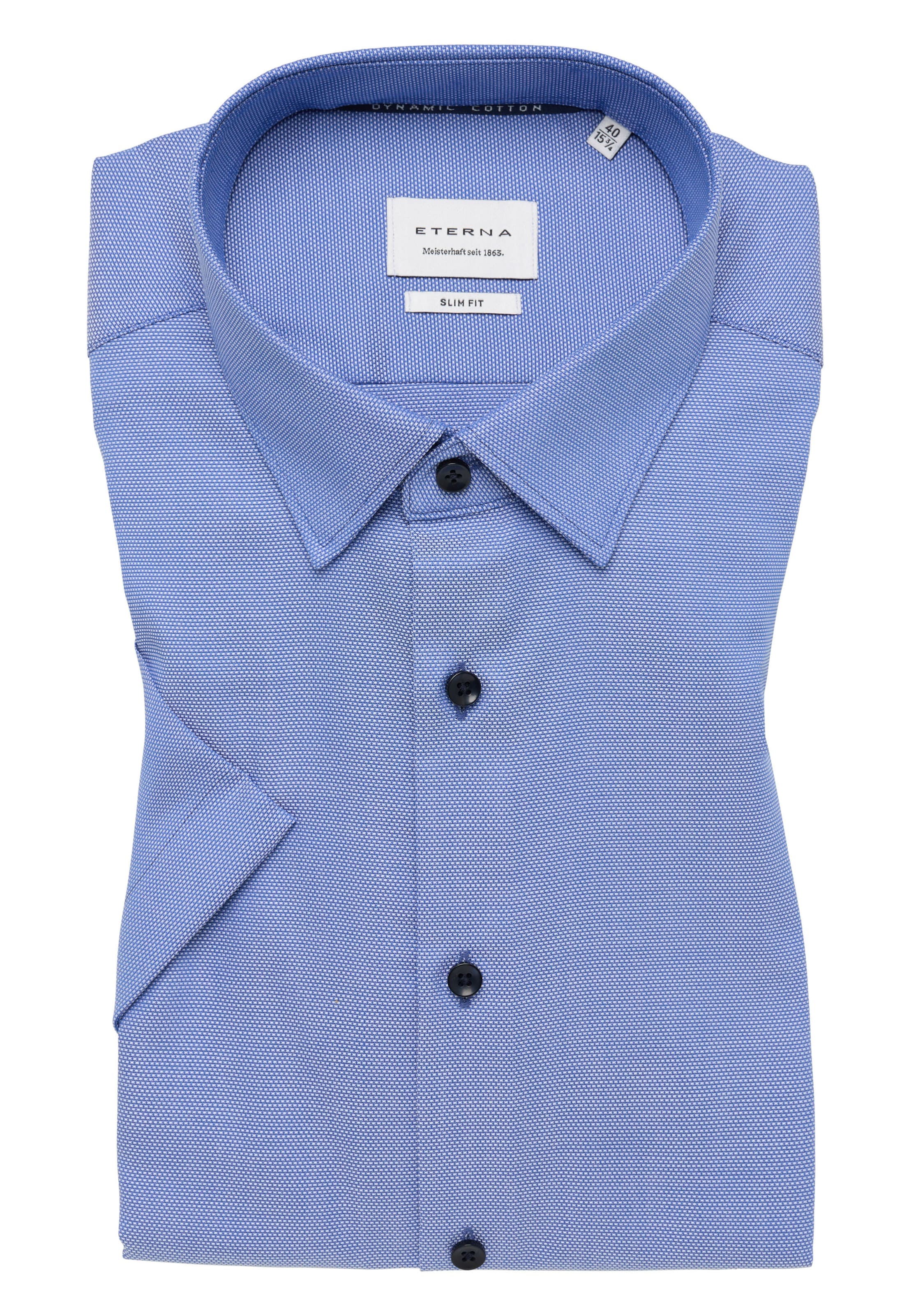 ETERNA Slim fit Business shirt in Blue