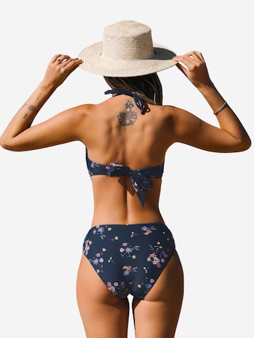 Cupshe Bandeau Bikini in Blau