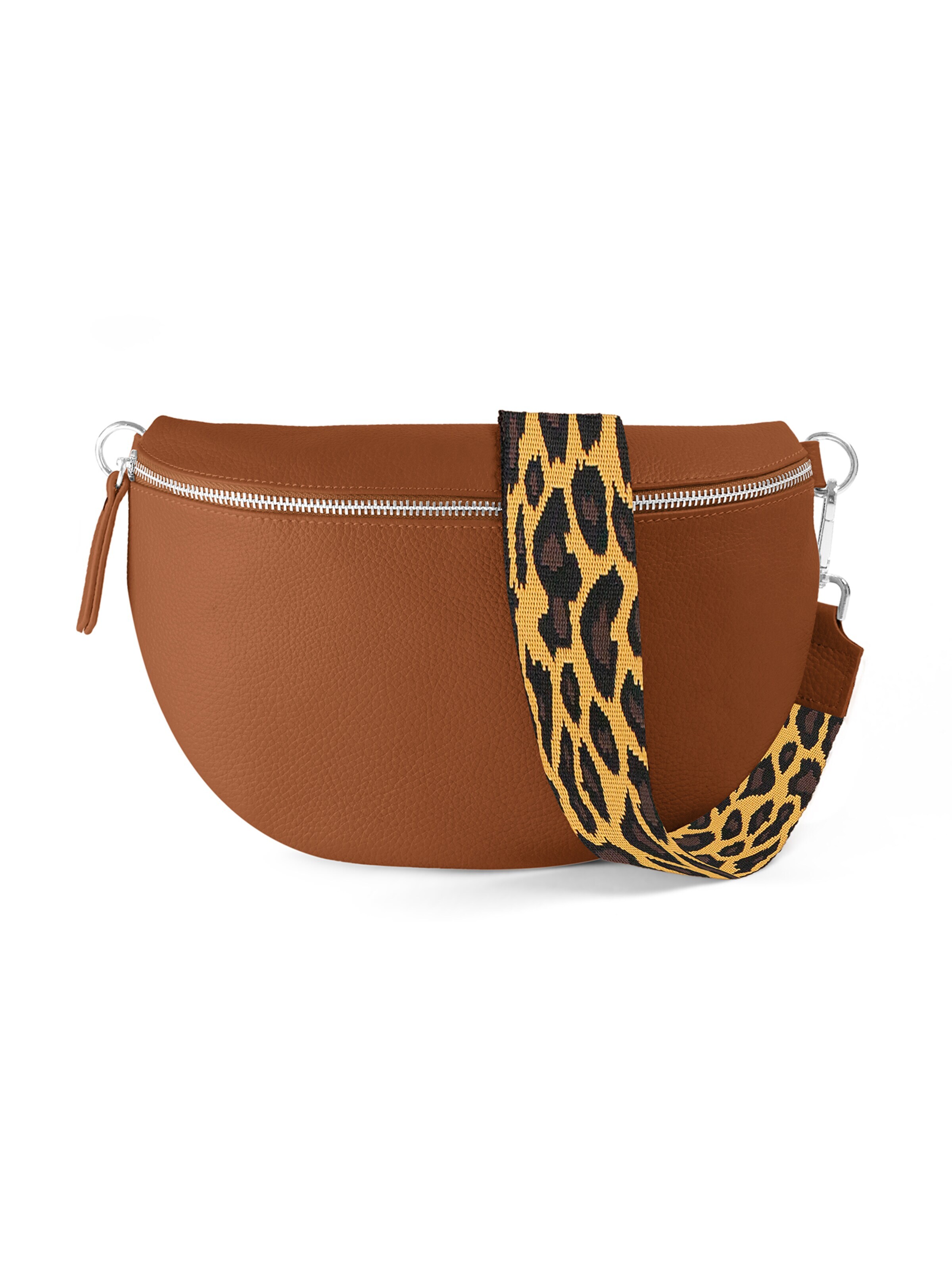 lePelou Gürteltasche 'SERENA large'‌‌‌‌‌‌‌ in Braun: Vorderseite