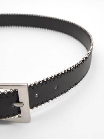 Pull&Bear Pasek w kolorze czarny