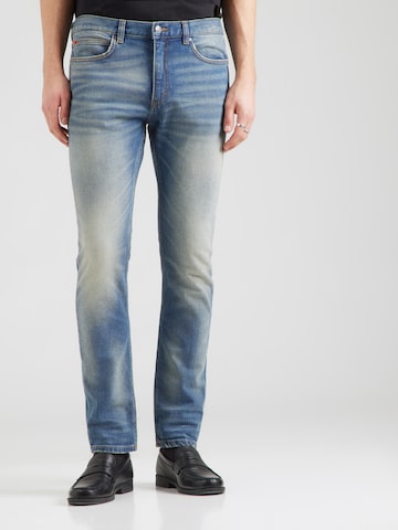 HUGOSlimfit Traperice '734' - plava boja: prednji dio