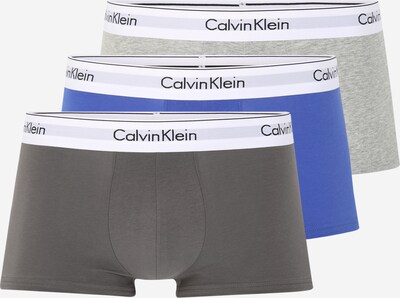 Calvin Klein Underwear Boxers en bleu / gris foncé / gris chiné / blanc, Vue avec produit