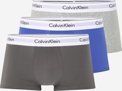 Calvin Klein Underwear Boxers en bleu / gris foncé / gris chiné / blanc, Vue avec produit