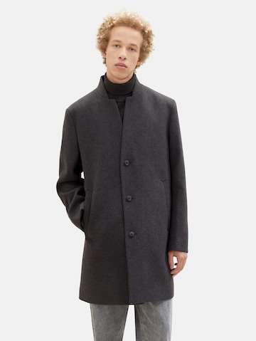 TOM TAILOR DENIM Ανοιξιάτικο και φθινοπωρινό παλτό σε μαύρο: μπροστά