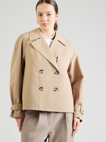 Palton de primăvară-toamnă 'NUFLORIAN' de la NÜMPH pe bej: față