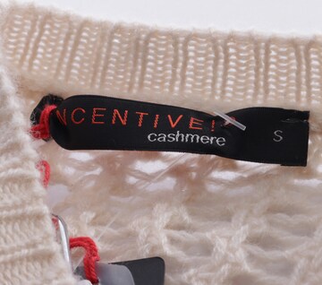 Incentive! Cashmere Pullover / Strickjacke S in Weiß