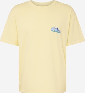 QUIKSILVER T-shirt 'TAKE US' i gul: framsida