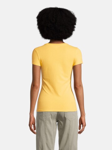 AÉROPOSTALE Shirt 'JKI ARCH 1987 BTTRFLY' in Yellow