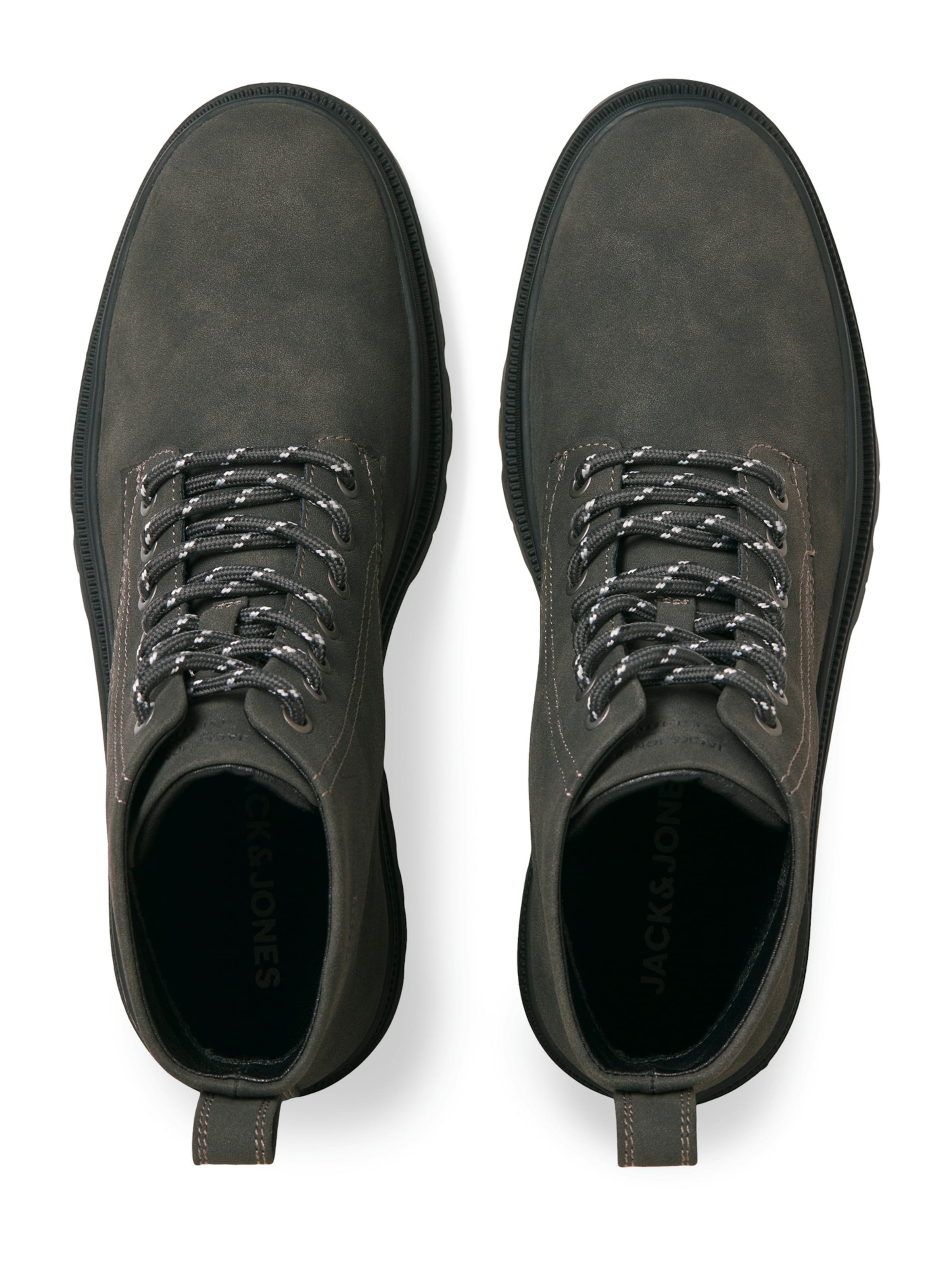 JACK & JONES Μπότες με κορδόνια 'JFWSANTANA' σε γκρι