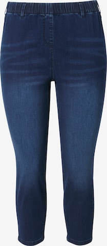 Ulla Popken Skinny Jeggings in Blau: Vorderseite