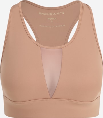 ENDURANCE Sports Bra 'Macjane' in Brown: front