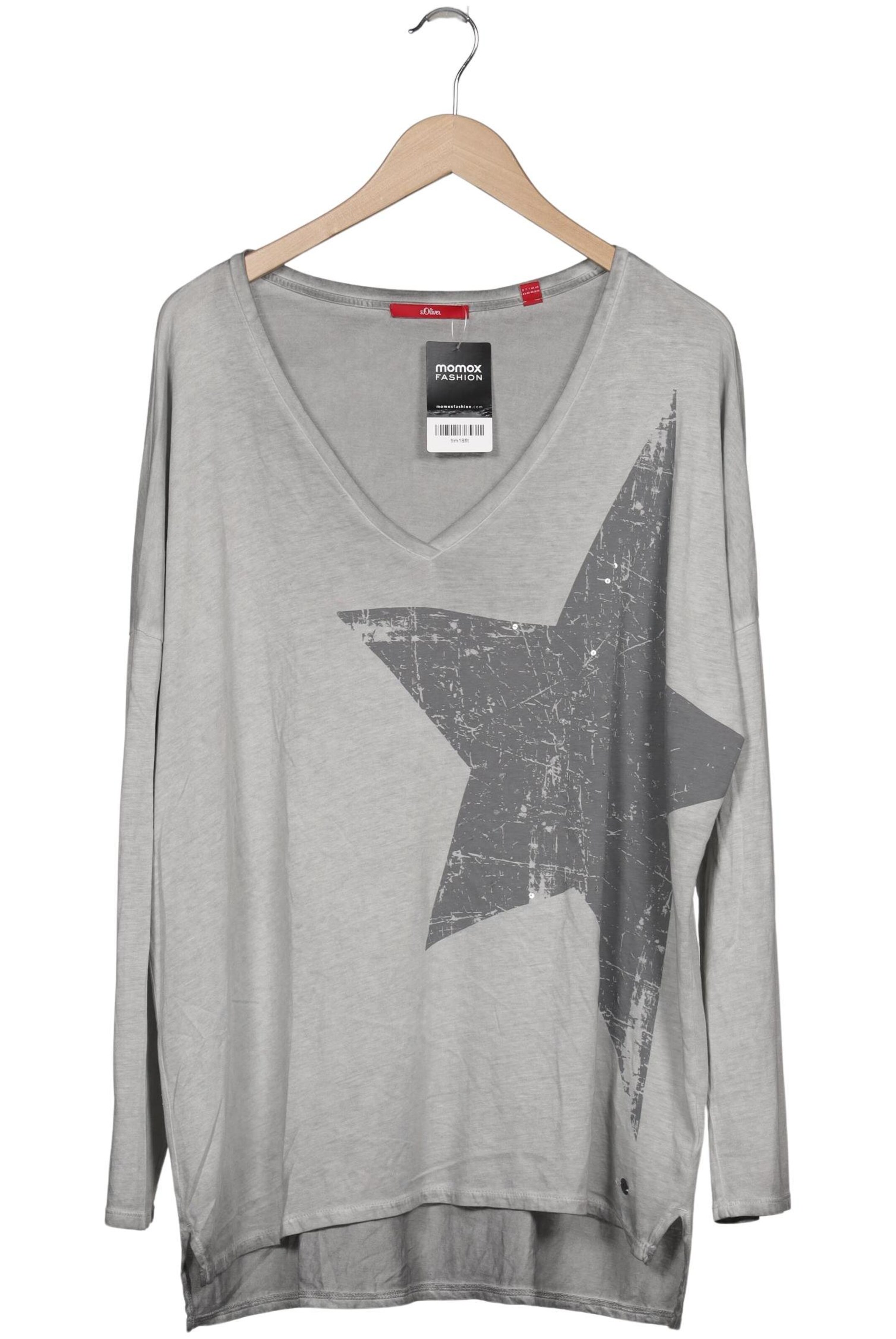 s.Oliver Top & Shirt in XXL in Grey: front