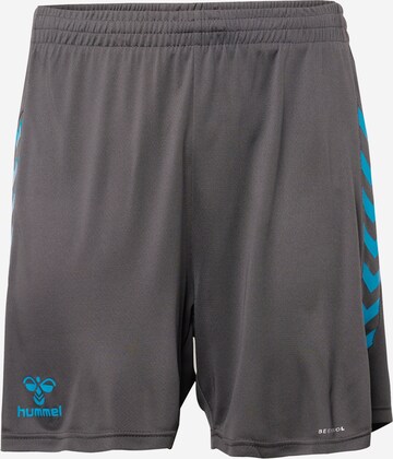 Hummel Regular Sportshorts 'Staltic Poly' in Grau: predná strana