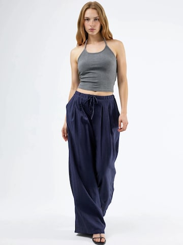 Busem Wide Leg Hose in Blau