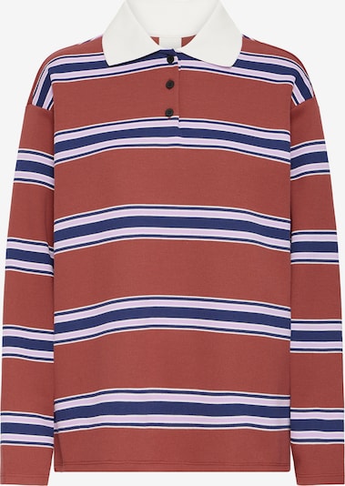 ICHI Majica 'IHOphia' u tamno plava / hrđavo smeđa / roza / bijela, Pregled proizvoda